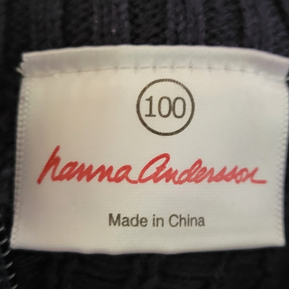 Hanna Andersson Fair Isle Nordic Snowflake 1/4 Zip Cotton Knit Sweater Holiday - Picture 7 of 10